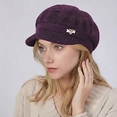 voordelige Hoeden-Dames Hoed Wintermutsen Winddicht Warm Dagelijks Buiten Straat Gebreid Heldere kleur