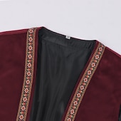 olcso Felsők-Punk és gótika Középkori Reneszánsz Blúz / Ing Tunika Ujjatlan Harcos Lovag Viking Kelta lovag Ranger Íjászat Jelmez Férfi Viking Fantasy Farsang Álarcos mulatság Teljesítmény Halloween Színpad