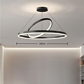 お買い得  リング＆ラウンドデザイン-50 cm サークル/ラウンドデザイン ペンダントライト メタル アクリル スタイリッシュ アーティスティック 近代の 110-120V 220-240V