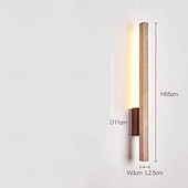 economico Luci da parete-Applique da parete in travertino in stile nordico, lampada da parete lineare in pietra naturale, lampada da tavolo lunga, lampada da comodino minimalista, corridoio del soggiorno e della camera da