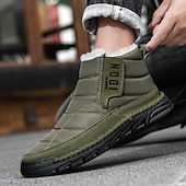 cheap Winter &amp; Snow Boots-Men's Yellow Insulated Winter Boots, Warm and Comfortable Snow Boots for Cold Weather, Ideal for Winter Hiking, Snowboarding and Outdoor Activities