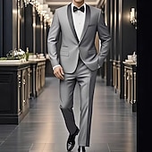 economico Outfit-Disco Anni '80 Pantaloni Abiti Completi &amp; Blazer Lunghe Costume Per uomo Costume di Carnevale Halloween Carnevale Mascherata Club Parata dell'Orgoglio Mese dell'orgoglio Adulti Cappotto Pantaloni