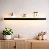 billige Vegglamper for innendørsbruk-led vegglampe varm hvit hylle veggfeste lysarmatur rektangulære innendørs display hyller vegglamper elegant frostet akryl anti rust 85-265v