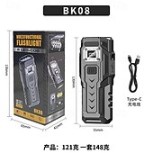 tanie Latarki-Latarka COB LED o dużej jasności z akumulatorem 1200 mAh, magnetycznym powerbankiem, cyfrowym wyświetlaczem poziomu naładowania baterii, oświetleniem wielotrybowym z klipsem, konstrukcją ABS do