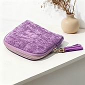 levne Skladování šperků-cestovní pouzdro na šperky, malá luxusní velkokapacitní úložná taška se střapci, dárkové tašky pro ženy, kapsičky se zipem, sametový úložný sáček na šperky na náramky, prsteny, náušnice