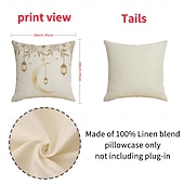 olcso Dobjon párnákat, betéteket és fedeleket-Ramadan eid díszpárnahuzat, hold &amp;olajlámpás nyomat, légáteresztő kanapépárna, fesztivál lakberendezés nappaliba és imaszobába, ünnepi kiegészítő párna