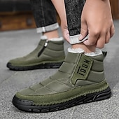 cheap Winter &amp; Snow Boots-Men's Yellow Insulated Winter Boots, Warm and Comfortable Snow Boots for Cold Weather, Ideal for Winter Hiking, Snowboarding and Outdoor Activities