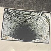 Χαμηλού Κόστους Τελαμότες-3D Οπτική Ψευδαίσθηση Μάτ Κίνδυνος Σαλάτας Μη Ολισθηρή Σχέδιο Βαθιά Τρύπα για Είσοδο Αίθουσα Μπάνιο Σκαλοπάτια Εσωτερικού Εξωτερικού Διότιμον Γη Γρήγορη Στεγνή Απορροφητική 20 x 31 ίντσες