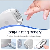 economico Cura Personale &amp; Salute-Tagliaunghie elettrico portatile da 3 pezzi, tagliaunghie automatico universale per adulti e bambini, tagliaunghie automatico USB con motore a 3 velocità, motore brushless/a spazzole