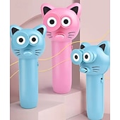 お買い得  猫用おもちゃ-猫の紐おもちゃ、手持ち式、かわいい猫用ロープランチャー - 室内遊び用のインタラクティブな電動おもちゃ