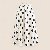 levne Jednodílné plavky-Ženské jednodílné plavky monokini sukně kontrola břicha vysoký pas štíhlé bez zad dovolená plážová móda puntíkované výstřih ve tvaru V bez rukávů