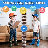 cheap Security &amp; Safety-2.0-inch Screen Kids Walkie-Talkie Real-Time Video Voice-Changing Chat Indoor/Outdoor Toy Ideal for Family Games Outdoors Camping Hiking