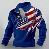 preiswerte Patriotische 250 Sweatshirts-4. Juli 2026 250. Gedenktag Herren Designer US Flagge Hoodie Sweatshirt Freizeit Outdoor Alltag