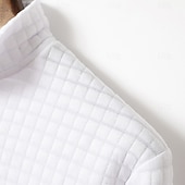 economico Polo Classico da Uomo-Per uomo Magliette Polo a Nido d'Ape Testurizzato Casuale Sport &amp; Outdoor Con cerniera Zip a un quarto Manica Lunga Moda Moderno Con zip Tasca Primavera Autunno Primavera &amp; Autunno Vestibilit