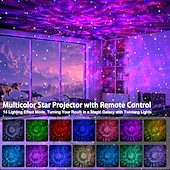 Недорогие огни проектора звездной галактики-Проектор звездного неба в виде яйца динозавра с беспроводным музыкальным плеером, ночник с белым шумом, туманностью и таймером. &amp;пульт дистанционного управления — лучший подарок &amp;Декор для детской и