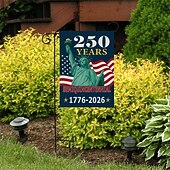 cheap America 250-US 250th Anniversary America 250 Years Home Garden Flag Patriotic Banner Statue of Liberty Design Semiquincentennial 1776-2026 celebration 4th of July Independence Day