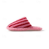 cheap Home Slippers-Cotton Slippers for Women Closed Toe Color Block Plush Striped Furry Indoor Home Soft Cozy House Slippers
