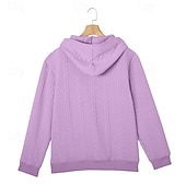 tanie podstawowe bluzy męskie-Męskie Żakard Bluza z Kapturem Bluza z kapturem Bluza z kapturem na zamek błyskawiczny Morelowy Czerwone wino Czarny Biały Jasnozielony Kaptur Równina Zapiąć na zamek błyskawiczny Teksturowany Sport