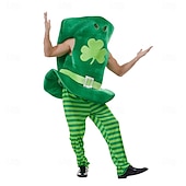 cheap Men's Clothing​-St. Patrick 2026 Shamrock Irish Carnival Fancy Costume Top Hat Novelty Funny Adults' Unisex Saint Patrick's Day Party Easy Carnival Costume Dress Up