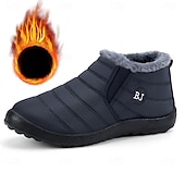 levne Sníh a zimní boty-dámské zimní zateplené nepromokavé kotníkové boty, zateplené fleecem podšité protiskluzové sněhule - ideální pro outdoorové aktivity, chladné počasí a sněhové podmínky