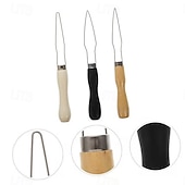 preiswerte Kunst, Handwerk und Nähen-3-teiliges Knopfhaken-Set, praktisches Ankleidewerkzeug für Senioren und Menschen mit Arthritis, Knopfhilfe für Hemden, Jacken und Bekleidungsaccessoires