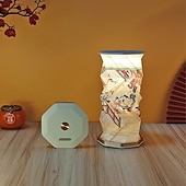 Недорогие Декоративные огни-портативная лампа для путешествий с сенсорным диммером, дорожная лампа с теплым светом, складная бумажная лампа, перезаряжаемая настольная лампа на батарейках для спальни и гостиной, подарки для