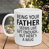  Bycie Twoim Ojcem 11oz Śmieszny Kubek Świąteczny Kubek Kawowy od Ojca Hilaracyjny Prezent Świąteczny Urodzinowy Kubek Sezonowy
