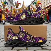 billige Damesko-Kvinne Karneval Komfortable Sneakers – Lettvekts Polstret Såle Mardi Gras Fargevalg Dramatisk Ytelsesstil Dansere Festivalgjengere Parader og All-Dags Gåing