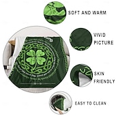 cheap Blankets &amp; Throws-St. Patrick's Day Irish Gifts for Women &amp; Men,  SLÁINTE Irish Blessing Blanket, Celtic Birthday Gift, Best St. Patrick's Day Present, Thoughtful Irish Blessing Décor.