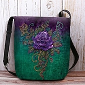 Недорогие Сумки через плечо-Женская сумка через плечо из бархатистого полиэстера с узорами в виде древа жизни и цветов, различные варианты дизайна для повседневного и бохо-стиля