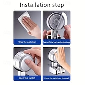 olcso Esemény- és party kellékek-1/2 darabos tapadókorongos zuhanytartó - többcélú fürdőszobai kiegészítő, tapadókorongos permetezőtartó, hordozható, fokozott stabilitás és rugalmasság, praktikus zuhanytartozék-talp