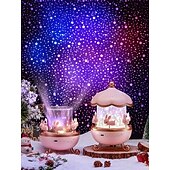 billige star galaxy projektorlys-nattlys for barn, leker med 15 filmer &amp;15 hvite lyder, oppladbart 1200 mAh nattlys for småbarn med 360° rotasjon, fjernstyrte enhjørningsgaver til jenter, leker for jenter 3-12 år gamle