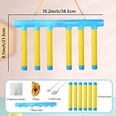 tanie Gifts-Gra refleksologiczna z pałeczkami do ćwiczeń reakcji, zabawny trening refleksu dla każdego, poprawiający szybkość i koordynację, interaktywna gra dla dzieci i dorosłych, idealna do ćwiczeń sprawnościowych i mózgu