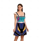 baratos Trajes Femininos-Inspirado em ídolos coreanos Estrela pop Ocasiões Especiais Fantasia fantasia Fantasia de Carnaval Ídolo Virtual for Mulheres Adulto Dia Das Bruxas Carnaval Espetáculo Comic Con Anime Expo