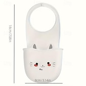 halpa Keittiövälineet ja -laitteet-2 kpl söpö kissa silikoninen hanateline tyhjennysreiällä tilaa säästävä säilytysteline sienille, siveltimille kylpyhuoneessa ja keittiön lavuaarissa, kestävä koristeellinen järjestäjä