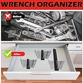 Недорогие Стойки для хранения-Набор магнитных шестигранных ключей — профессиональный модульный ящик для инструментов, прочный полипропиленовый материал, вертикальный органайзер для инструментов с 23 отделениями, черно-красный,