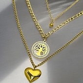 economico collane e ciondoli-Collana For Per donna Streetwear Quotidiano Lega Albero della vita