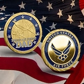 cheap U.S. 250th Anniversary-U.S. Air Force Commemorative Coin – United States 250th Anniversary Iron Art Military Challenge Coin, Metal Collectible Medal for Airmen &amp; Patriotic Gifts Semiquincentennial