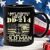 billige Krus og kopper-dd-214 veterangavekrus - jeg er ikke perfekt, men jeg har en dd-214 til en gammel mann som er nær nok det amerikanske flagget &amp;design av militærstøvler