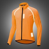 cheap Men's Jackets &amp; Gilets-WOSAWE Men's Windbreaker Cycling Jersey Cycling Jacket High Visibility Waterproof Windproof Cycling Bike Jacket Windbreaker Mountain Bike MTB Road Bike Cycling City Bike Cycling Navy Green Black Bike