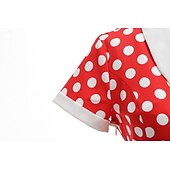 baratos Dresses-1950s Retro Vintage Rockabilly Midi Swing Dress Flare Dress Short Sleeves Polka dots Fit &amp; Flare Fancy Dress Women's Carnival Valentine's Day Casual Homecoming Retro Theme Party Adults' Dress Spring