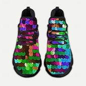 Χαμηλού Κόστους Ανδρικά υποδήματα-Ανδρικά Αθλητικά Παπούτσια με Σχέδιο Κονφίτι - Άνετα Γιορτινά Παπούτσια για Παρελάσεις Καρναβαλιού Οδικές Γιορτές Θεματικά Πάρτι  Αργίες σε Χαλαρή Ατμόσφαιρα