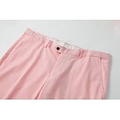  رجالي بليزر + بنطلون رسمي سترة الدعاوى عمل حفلة كوكتيل حفلة الزفاف 2 قطعتين موضة كاجوال الربيع الخريف بوليستر ألوان متناوبة جيب Buttons مريح صدر فردي سترة رياضية رمادي داكن أسود أبيض أحمر غامق