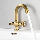 cheap Bathroom Sink Faucets-Bathroom Sink Faucet - Rotatable Electroplated Mount Outside Single Handle One HoleBath Taps
