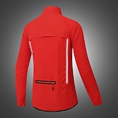 cheap Men's Jackets &amp; Gilets-WOSAWE Men's Windbreaker Cycling Jersey Cycling Jacket High Visibility Waterproof Windproof Cycling Bike Jacket Windbreaker Mountain Bike MTB Road Bike Cycling City Bike Cycling Navy Green Black Bike