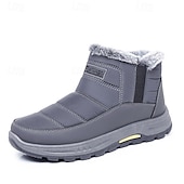 cheap Winter &amp; Snow Boots-Men's Brown Winter Boots with Fleece Lining, Insulated and Waterproof Shoes for Cold Weather, Ideal for Hiking, Outdoor Adventures and Winter Activities