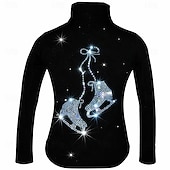 halpa Taitoluistelutakit ja liivit-Fleecetakki taitoluisteluun Naisten Tyttöjen Luistimet Takki Topit Musta Pinkki Sininen Elastinen Kouluts Kilpailu Luisteluasu Pidä lämpimänä Kristalli / Strassi Pitkähihainen Luistelu Taitoluistelu