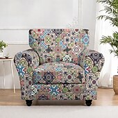 זול כיסוי לספה-כיסוי לספה עם כורסה, כיסוי אלסטי נמתח לספה יחידה, נגד החלקה, עמיד לאבק, כיסוי ספה מגן לסלון לשימוש ביתי