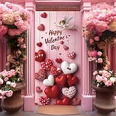 ieftine Bannere pentru garaj și ușă-Ziua Îndrăgostiților Afișe Capacul ușii Bannere în aer liber Iubire Inimă Drăguţ Romantic #D Petrecere Cămin Fundaluri de fotografiere Ușa din Față Decorațiune pentru cererea în căsătorie Decorațiuni