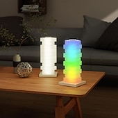 economico Lucine notturne per bambini e neonati-luce LED girevole assemblata fai da te, commutazione luce bianca e arcobaleno, utilizzata per lampade da scrivania da ufficio, luci da tavolo da gioco e luci notturne da comodino, regalo ideale